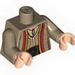 Torso Arabian Robe with Pendant and Patches Print / Dark Tan Arms / Light Flesh Hands