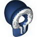 Набор LEGO Minifig Hood Fur-lined with White and Gray Fur Print, Темно-синий