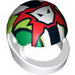 Minifig Helmet Standard with Team Extreme Logo Print