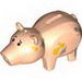 Pig Body with Coin Plug Hole, with Eyes and Dirt Print