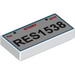Tile 1 x 2 with 'Toy STORY 2010 RES1538' License Plate Print