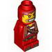 Microfig Pirate Plank Pirate Red