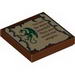 Tile 2 x 2 with Dragon and Scroll with 'You are far more powerfull than you would ever imagine...' Print