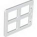 Набор LEGO Door / Window with Four Equal Square Cornered Panes, Темно-синий