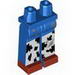 Набор LEGO Long Legs and Hips with Black and White Chaps, Dirt Stains Print (Jessie), Голубой