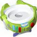 Minifig Spacesuit with Lime Trim and Colored Buttons, Dirt Stains Print (Buzz Lightyear)