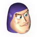 Minifig Head Modified Buzz Lightyear with Dirt Stains Print
