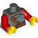 Torso Castle Kingdoms Chest Strap and Belt Front and Back Print / Red Arms / Yellow Hands