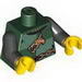 Torso Castle Kingdoms Dragon Head Quarters with Chain Front and Back Print / Black Arms / Yellow Hands