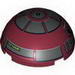 Cylinder Hemisphere 4 x 4 with R4-P17 Astromech Droid Print
