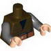 Torso Hassansin Leader (Zolm), Vest with Black V-Neck and Woolen Print with Wide Belt / Dark Bluish Gray Arms / Light Flesh Hands