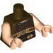 Torso Armor Ribbed with Disc and Two Buckles Print / Light Flesh Arms / Light Flesh Hands