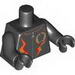 Torso Agents Villain Female with Orange Stripes Print / Black Arms / Black Hands