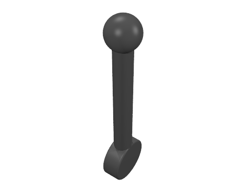 Набор LEGO Lever Small, Chrome Gold