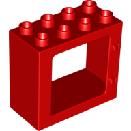 Набор LEGO Door Frame Flat Front Surface, Completely Open Back, Красный