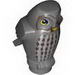 Owl Small, Angular Features with Yellow Eyes and Light Bluish Gray Vertical Chest Feathers Print