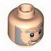 Minifig Head Dual Sided HP Ollivander Smiling / Scared Print [Blocked Open Stud]