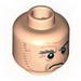 Minifig Head Stubble, Bushy Eyebrows, Forehead Lines Print (HP Argus Filch) [Blocked Open Stud]