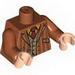 Torso Harry Potter Pinstriped Suit Jacket, Dark Tan Vest and Red Tie Print / Dark Orange Arms / Light Flesh Hands