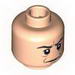 Minifig Head Male HP Snape with Brown Lines and Crease Between Eyebrows Print [Blocked Open Stud]