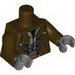 Torso SW Jacket with Silver Buttons and Ammo Belt Print (Cad Bane) / Dark Brown Arms / Dark Bluish Gray Hands