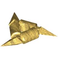 Набор LEGO Minifig Throwing Star (Shuriken) with Textured Grips, Pearl Gold