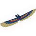 Minifig Mummy Wings with Tan Feathers and Red/Gold Print