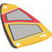 Набор LEGO Plastic Triangle 6 x 12 Sail with Orange and Red Print [4644 / 60013], Белый