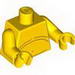 Torso Bare Chest with Body Lines Print / Yellow Arms / Yellow Hands