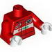 Torso Octan Logo Race Suit with White Stitching Print / Red Arms / White Hands
