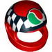 Minifig Helmet Standard with Checks and Octan Logo Print