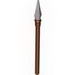 Minifig Pike / Spear Elaborate with Pearl Light Gray Tip