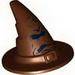 Minifig Wizard Hat with Black Sorting Hat Print