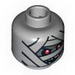 Minifig Head Dual Sided - Mummy Face with 2 Eyes / 1 Eye Print [Blocked Open Stud]
