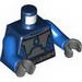 Torso SW Armor Plates Dark Bluish Gray Print (Mandalorian) / Blue Arms / Dark Bluish Gray Hands