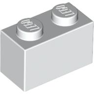 Набор LEGO Brick 1 x 2 with Octan 309 Print, Белый