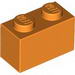 Brick 1 x 2 with Pumpkin Jack O' Lantern Eye Print