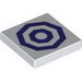 Tile 2 x 2 with 2 Dark Purple Octagons Print