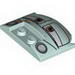 Wedge 3 x 4 x 2/3 Triple Curved Smooth with Half Open Eyes, Flowers, and Headlights Print (Fillmore)
