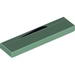 Tile 1 x 4 with White Line with Black Curved Border Print