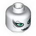 Minifig Head Female SW Aurra Sing, Large Green Eyes and Gray Lips Print [Blocked Open Stud]