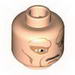 Minifig Head Alien with SW Saesee Tiin, Large Eyes and Cheek Lines Print [Blocked Open Stud]