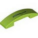 Slope, Curved 4 x 1 Double No Studs with Mouth Slightly Open Print