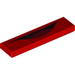 Tile 1 x 4 with Open Mouth with Tongue Print (Mack)