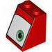 Slope 65 2 x 2 x 2 with Bottom Tube with Green Eye Right Print (Mack)