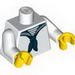 Torso Sailor Uniform with Blue Scarf Print / White Arms / Yellow Hands