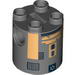 Brick Round 2 x 2 x 2 Robot Body with Metallic Gold Print (R8-B7)