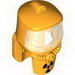 Minifig Helmet Hazard Suit with Radioactivity Warning Print