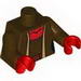 Torso SW Shaak Ti Print / Dark Brown Arms / Red Hands