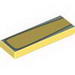 Tile 1 x 3 with Silver Outline and Light Aqua Outer Edge Print (Flo)